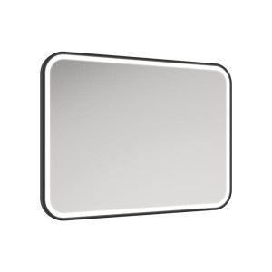 Astrid Beam Rectangle Matt Black Mirror 600X800