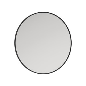Astrid Round Mirror -  Matt Black , 600Mm