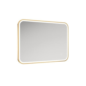 Sonas Astrid Beam Rectangle Brushed Gold Mirror 600X800