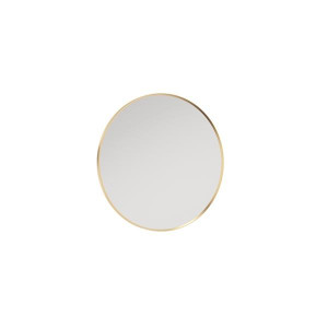 Sonas Astrid Round Brushed Gold Mirror 60Cm