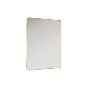 Sonas Astrid Rectangle Brushed Gold Mirror 60Cm