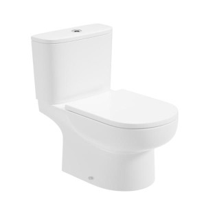 Sonas Via Open Back Close Coupled Comfort Height Wc With Delta Soft Close Seat