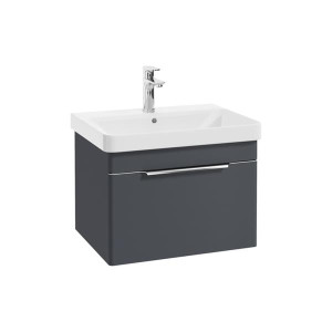 Vagar Single Wall Hung Drawer Unit -60Cm , Matt Night Sky Blue
