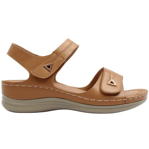 Heavenly Feet Nora Sandal - Tan - 37