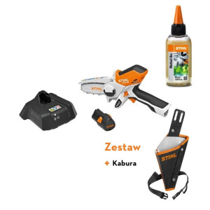 STIHL Przecinarka akumulatorowa GTA 26 (Akumulator + Ładowarka) + STIHL Kabura do przecinarki akumulatorowej GTA 26
