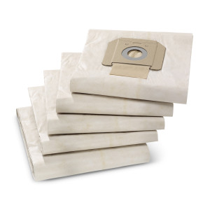 KARCHER Papierowe worki filtracyjne, 5 szt., NT 48, NT 65, NT 70, NT 72, NT 75, NT 80, WET VAC