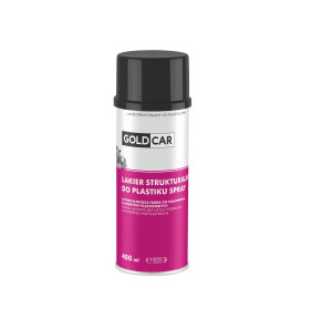 Lakier Strukturalny Do Plastików Czarny Spray Goldcar 500ml