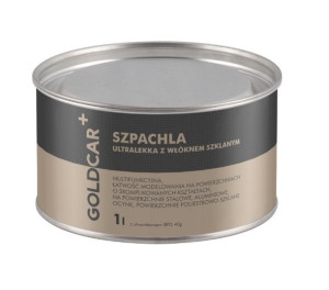 Goldcar+ Szpachla Ultralekka Z Włóknem Szklanym 1000ml Z Utwardzaczem