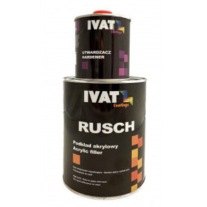 Podkład Ivat Rusch Filler 5+1 Ciemnoszary (komplet 1.4kg)