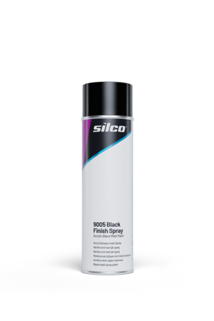Lakier Akrylowy Silco 9005 Black Finish Spray, Czarny Mat, 0,5l