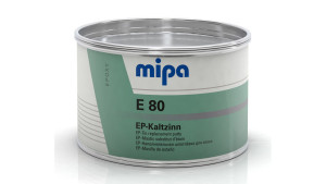 Mipa E80 + Epn Mipa Szpachla Szpachlówka Uniwersalna Epoksydowa Zimna Cyna Z Utwardzaczem 1,5kg Kpl