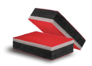 Klocek Szlifierski Urban Red Dwuwarstwowy Miękki / Twardy Rzep