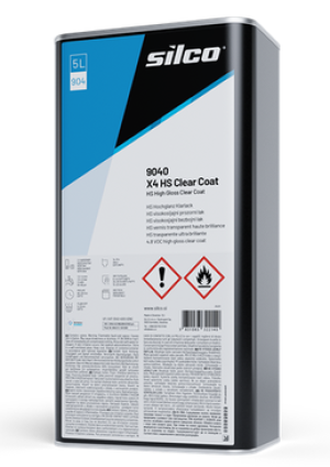 Lakier Samochodowy Bezbarwny Silco 9040 X4 Clear Coat, Hs,2:1, 5l