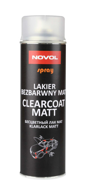 Lakier Samochodowy Novol Clearcoat Mat Lakier Samochodowy Bezbarwny Matowy 500ml Spray