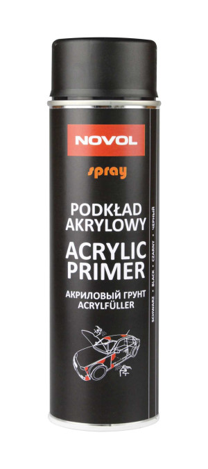 Podkład Akrylowy Novol Acrylic Primer Czarny 500ml Spray