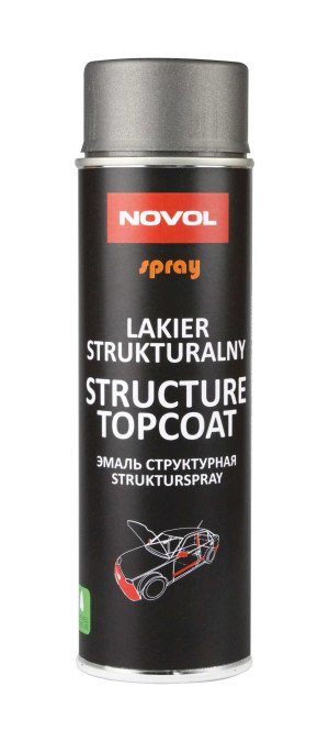 Lakier Samochodowy Strukturalny Novol Structure Topcoat Antracytowy 500ml Spray