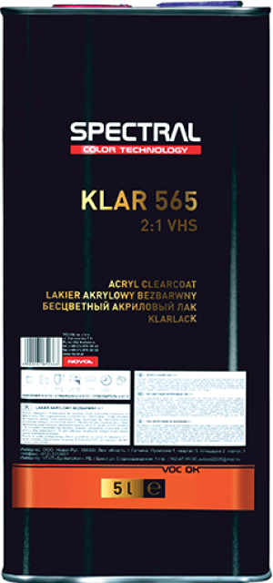 Lakier Samochodowy Novol Spectral Klar 565 Lakier Samochodowy Bezbarwny Vhs 5l