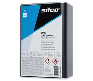 Lakier Samochodowy Bezbarwny Silco 9090 X9 Superfast, Hs, 3:1, 3 L