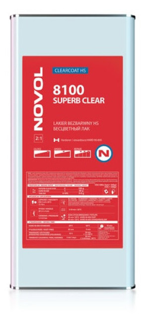 Lakier Samochodowy Novol 8100 Superb Clear - Lakier Samochodowy Bezbarwny Hs 5l
