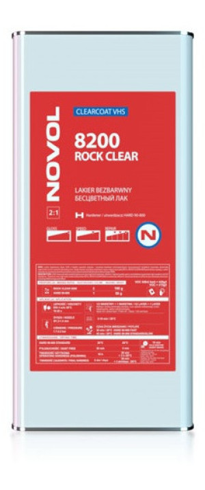 Lakier Samochodowy Novol 8200 Rock Clear - Lakier Samochodowy Bezbarwny Vhs 5l