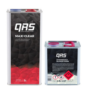 Lakier Samochodowy Bezbarwny Qrs Maxi Clear Uhs 7,5l Kpl