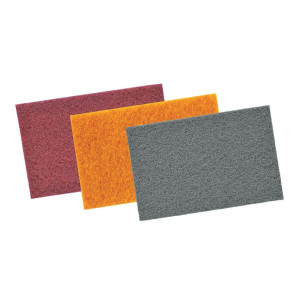 Włóknina ścierna 150mm X 200mm P600 Pomarańczowa