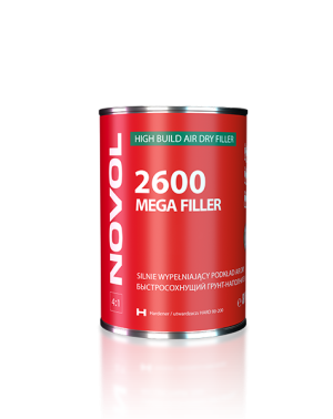 Novol Mega Filler 2600 Podkład Wypełniający Air Dry Czarny 800ml