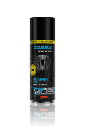 Novol Cobra Spray 2k Dtm Poliuretanowa Powłoka Ochronna Czarna 400ml