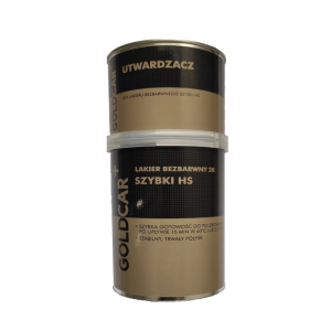 Goldcar + Lakier Samochodowy Bezbarwny 2k Szybki Hs 2:1 Kpl. 1,5l