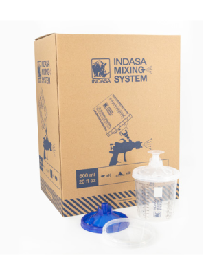 Indasa Mixing System Zestaw Kubki 600ml Pokrywki Filtr Rhyno