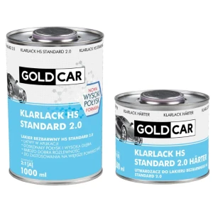 Lakier Samochodowy Bezbarwny Hs Wysoki Połysk Goldcar Standard 2.0 1.5l Kpl
