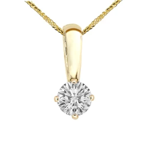 Zawieszka z diamentem 0.19 ct z żółtego złota Z0247ZB
