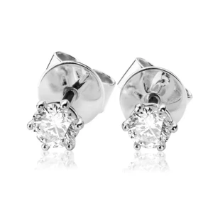 Kolczyki z diamentem 0.60 ct z białego złota K0265BB