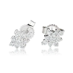 Kolczyki z diamentem 0.25 ct z białego złota K0419BB
