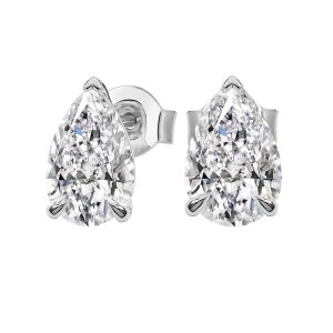 Kolczyki z diamentem laboratoryjnym 2.00 ct z białego złota K0815BB