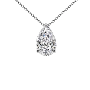 Zawieszka z diamentem laboratoryjnym 1.00 ct z białego złota N0810BB