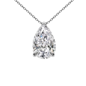 Zawieszka z diamentem laboratoryjnym 2.00 ct z białego złota N0811BB