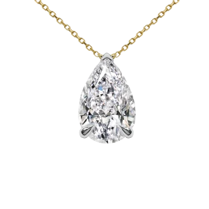 Zawieszka z diamentem laboratoryjnym 2.00 ct z żółtego złota N0811ZB