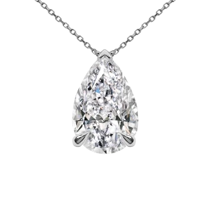 Zawieszka z diamentem laboratoryjnym 3.00 ct z białego złota N0812BB