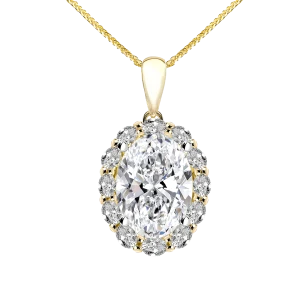 Zawieszka z diamentem laboratoryjnym 2.72 ct z żółtego złota Z0801ZB