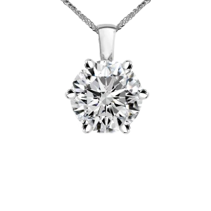 Zawieszka z diamentem laboratoryjnym 1.00 ct z białego złota Z0815BB