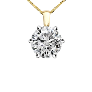 Zawieszka z diamentem laboratoryjnym 1.00 ct z żółtego złota Z0815ZB