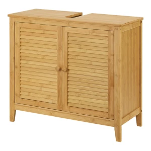 Bambusowa szafka pod umywalkę - Värmdö - 60x67x30cm