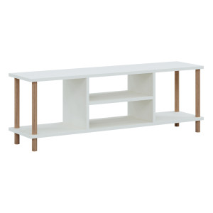 Szafka RTV Ærøskøbing z 2 półkami 43 x 120 x 29 cm Biały