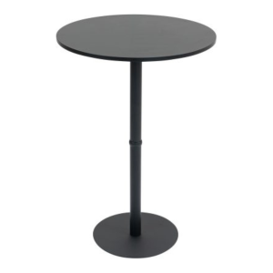 Stolik Wysoki stół Hereford okrągły 75 cm czarny