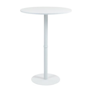 Stolik Wysoki stół Hereford okrągły 75 cm biały