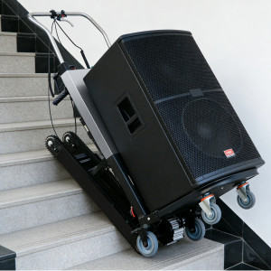 NONE Handkarren van 150-500 kg. Robuuste machines voor vrachtbehandelingen. Trapklimmachines voor het trekken van bouwmaterialen. Black 250kg