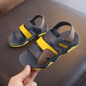 ZYCZWL 2019 neue Sommer Kinder Sandalen für Jungen Flache Strand Schuhe Kinder Sport Casual Student Leder Sandalen Weiche Nicht-slip mode Wilden