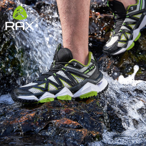 RAX Herren Wanderschuhe Frühling Outdoor Turnschuhe Männer Atmungsaktive Mesh Trekking Stiefel Taktische Wanderschuhe Knöchel Schuhe Camping Tourismus