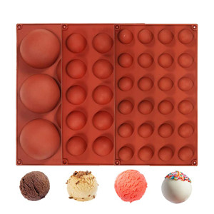 NONE Halbkugel Silikon form zum Backen von Halbkugel Pralinen kuppel Mousse Kuchen Gebäck Werkzeuge runde Fett bomben Küchen bedarf